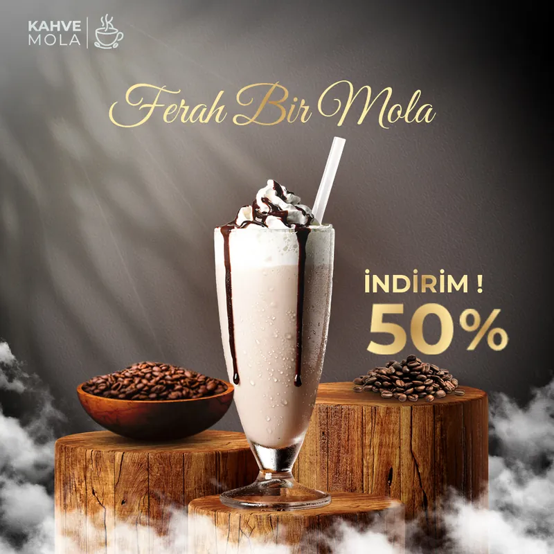 Milkshake kampanyası sosyal medya tasarımı
